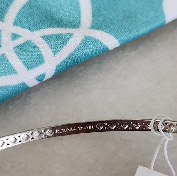 Kendra Scott Bianca Cuff Bracelet Platinum Drusy NWT - Picture 6 of 8